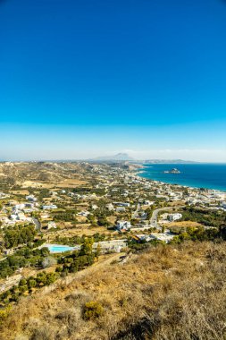 Yunanistan 'ın güzel adası Kos' taki Güney Ege Denizi 'ndeki Kefalos' ta kısa bir yürüyüş - Yunanistan