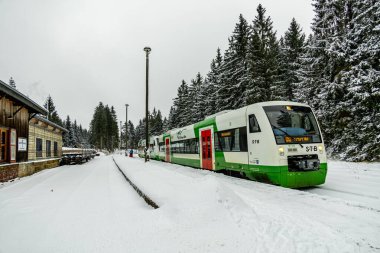 Karla kaplı Thüringen Ormanı - Schmiedefeld - Thüringen - Almanya - 11-2024