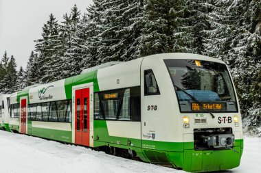 Karla kaplı Thüringen Ormanı - Schmiedefeld - Thüringen - Almanya - 11-2024