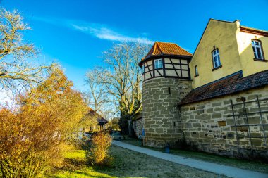 Yukarı Franconian spa kasabası Bad Rodach - Bavyera - Almanya