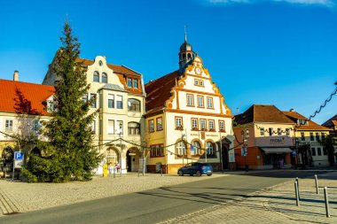 Yukarı Franconian spa kasabası Bad Rodach - Bavyera - Almanya