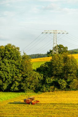 A short late summer hike through the half-timbered town of Schmalkalden in fine weather - Thuringia - Germany clipart