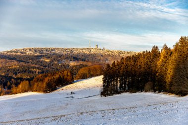 Evenings worth seeing on the Groer Inselsberg near Brotterode in the Thuringian Forest - Thuringia - Germany clipart