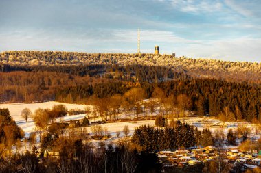 Evenings worth seeing on the Groer Inselsberg near Brotterode in the Thuringian Forest - Thuringia - Germany clipart