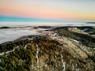 Evenings worth seeing on the Groer Inselsberg near Brotterode in the Thuringian Forest - Thuringia - Germany clipart