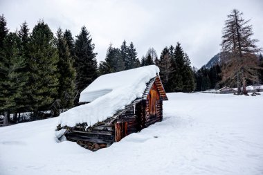 Güney Tyrolean arenasında kayak turu Antholz Vadisi 'nde - Güney Tyrol - İtalya