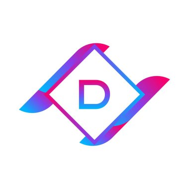 D harfi alfabe Logo