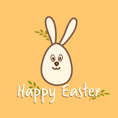 Paskalya tavşanı kulakları vektör illüstrasyonunu maskeler. Tavşan kulaklı yay şapka seti. Paskalya Günü. Renkli Paskalya tebrik kartı, tavşan, tavşan ve sancaklı yumurta..