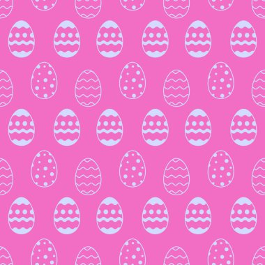 Kusursuz süs desenli Paskalya Yumurtaları, Vektör.
