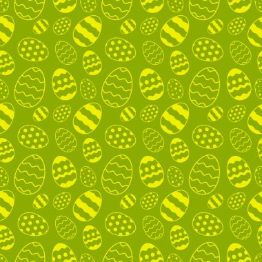 Kusursuz süs desenli Paskalya Yumurtaları, Vektör.