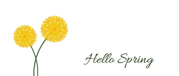 Vector Handgezeichnet Aquarell Gelb Kreisförmigen Blumenkranz Mit Blühenden Frühlingsblumen Und — Stockvektor