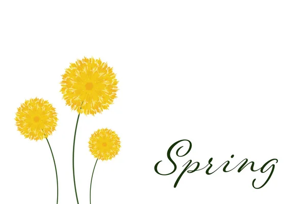 Vector Handgezeichnet Aquarell Gelb Kreisförmigen Blumenkranz Mit Blühenden Frühlingsblumen Und — Stockvektor