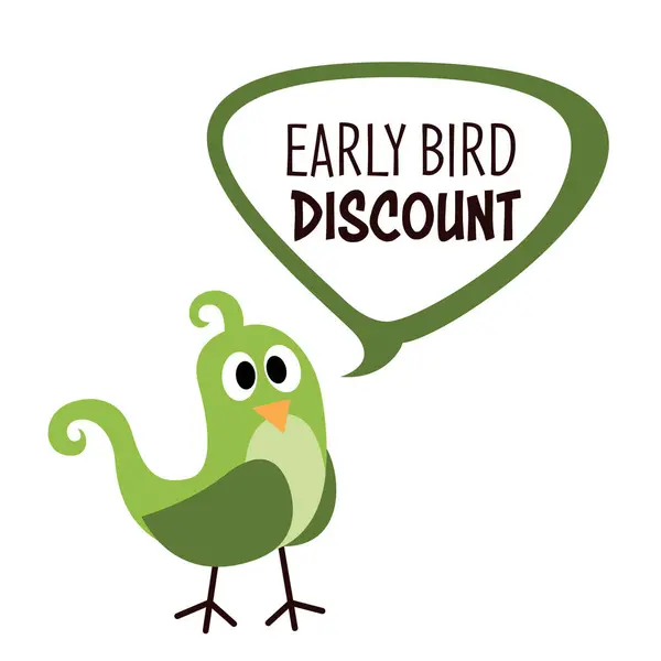 Early Bird Özel İndirim etkinliği afişi veya poster.
