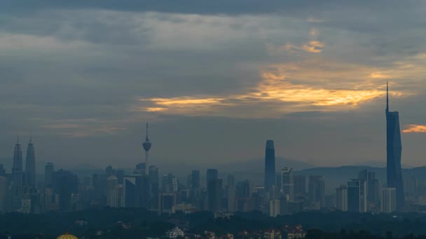Kuala Lumpur Malaysia Nov 2022 Cityscape Modern Skyscraper Kuala Lumpur — Stok video