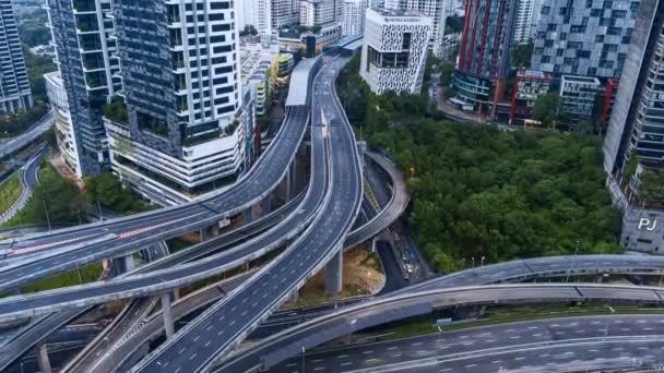 Kuala Lumpur Malaysia Dec 2022 Timelapse Footage Dash Highway Damansara — Stockvideo