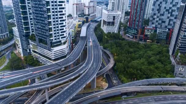 Kuala Lumpur Malaysia Dec 2022 Timelapse Footage Dash Highway Damansara — Video