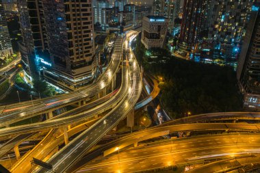 Kuala Lumpur, Malaysia - Dec 3, 2022 - Timelapse footage of Dash Highway ( Damansara Shah Alam Elevated Highway) Multilevel highway structure The Most Complicated Interchange in Southeast Asia