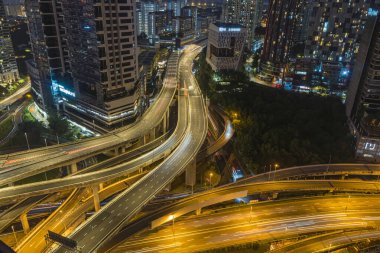 Kuala Lumpur, Malaysia - Dec 3, 2022 - Timelapse footage of Dash Highway ( Damansara Shah Alam Elevated Highway) Multilevel highway structure The Most Complicated Interchange in Southeast Asia