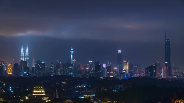 Kuala Lumpur Malaysia Січня 2023 Time Lapse Uhd Video Cityscape — стокове відео