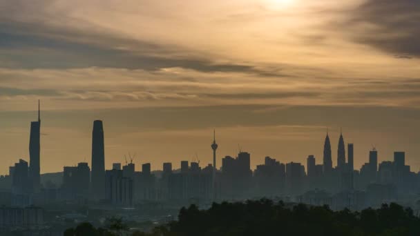 Kuala Lumpur Malaezia Mai 2023 Imagini Din Timelapse Peisajul Orașului — Videoclip de stoc