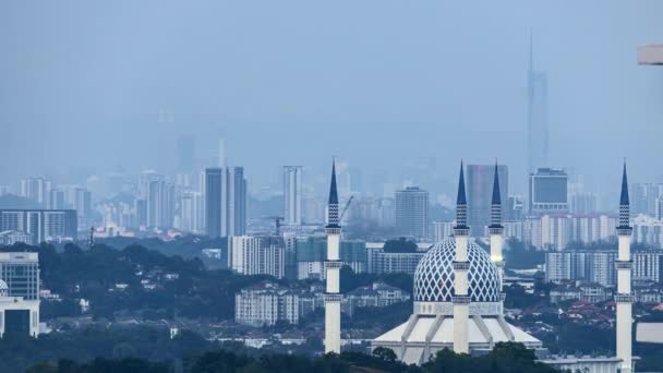 Shah Alam Malezja Lipca 2023 Timelapse Materiał Filmowy Promieniujących Odcieniach — Wideo stockowe