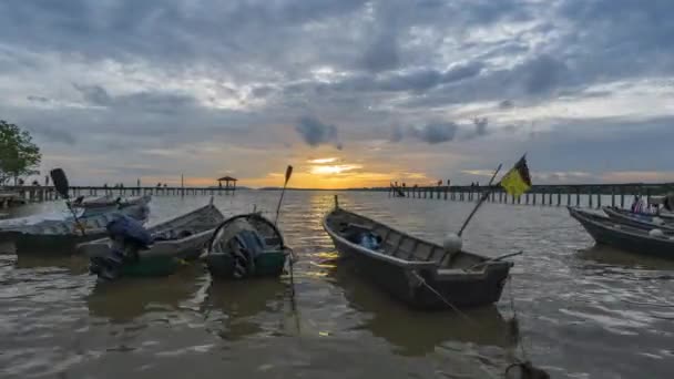 Negeri Sembilan Malaysia Aug 2023 Time Lapse Footage Sunsets Shore — Stock Video
