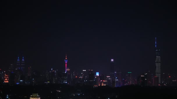 Vídeo Vivo Que Captura 66º Día Independencia Malasia Con Deslumbrante — Vídeos de Stock