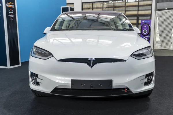 Kuala Lumpur Malaysia Maj 2023 Tesla Modell Visas Malaysiska Autoshow — Stockfoto