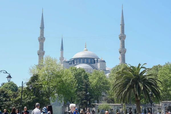 Голубая Мечеть Площадь Любимое Место Туристов Важное Место Поклонения Мусульман — стоковое фото