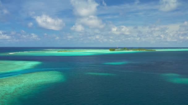 Вид Воздуха Тропический Остров Соломоновых Островах — стоковое видео
