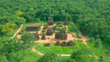 Oğlum Sığınak 'ta hava manzarası Da Nang, Vietnam' daki Unesco Mirası