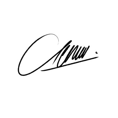 C harfi soyut imza fikirleri. Alfa kanallı vektör. Dijital fırça kalemiyle yapılmış bir resim. Raster dosya tipleri için siyah yazı rengi ve beyaz arkaplan ve vektör dosyaları için alfa kanalı.