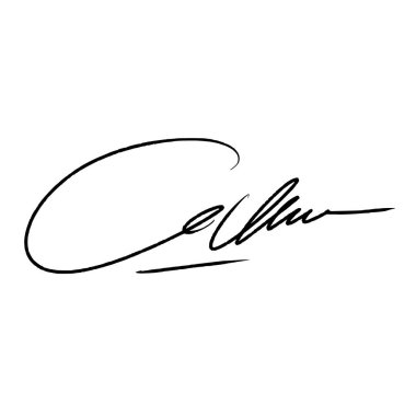 K harfi soyut imza fikirleri. Şeffaf arkaplanı olan bir vektör. Siyah yazı. Dijital kalem ve fırça efekti kullanarak el yazısı. Alfa kanalı.