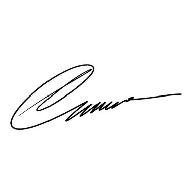 K harfi soyut imza fikirleri. Şeffaf arkaplanı olan bir vektör. Siyah yazı. Dijital kalem ve fırça efekti kullanarak el yazısı. Alfa kanalı.