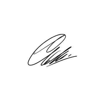 K harfi soyut imza fikirleri. Şeffaf arkaplanı olan bir vektör. Siyah yazı. Dijital kalem ve fırça efekti kullanarak el yazısı. Alfa kanalı.