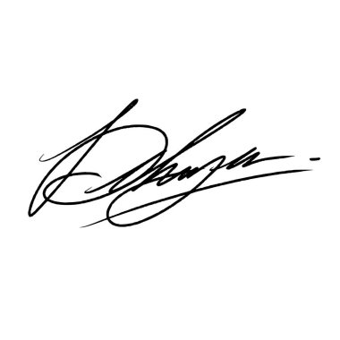 D harfi soyut imza fikirleri. Alfa kanallı vektör. D harfiyle başlayan soyut imza fikri fırça kalemi ile yapılan illüstrasyon. Raster dosya tipleri için siyah yazı rengi ve beyaz arkaplan ve vektör dosyaları için alfa kanalı.