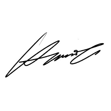 H harfi soyut imza fikirleri. El çizimi harf işareti