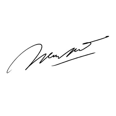 Letter N abstract signature ideas. Vector with alpha channel. Illustration made with a brush pen. black writing color and white background for raster file types and alpha channel for vector files.