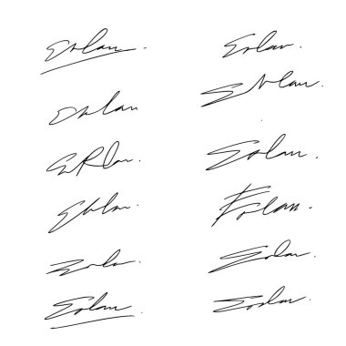 E Harfi İmza Fikirleri