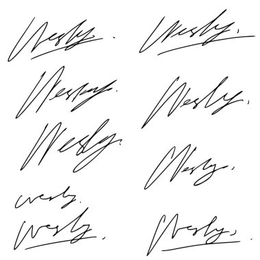 W Harfi İmza Fikirleri