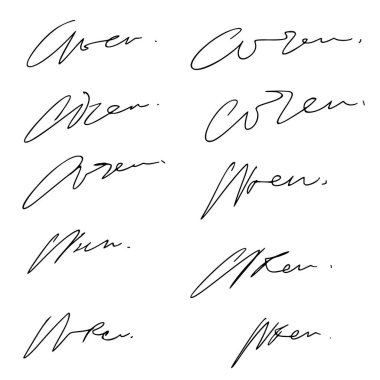 W Harfi İmza Fikirleri