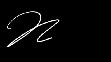 Norveç 'in el yazısıyla yazılmış ismi. Video, şeffaf bir arkaplan ile kare kare yapılır.