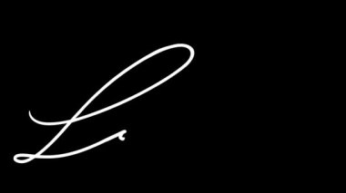 Libya 'nın adını yazmanın animasyonu. Şeffaf arkaplanı olan video. Video materyali olarak kullanılabilir.