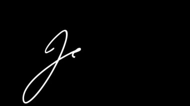 Jersey 'in adını yazmanın animasyonu. Şeffaf arkaplanı olan video. Video materyali olarak kullanılabilir.