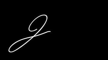 Japonya 'nın adını yazmanın animasyonu. Şeffaf arkaplanı olan video. Video materyali olarak kullanılabilir.