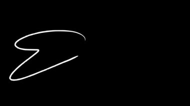 Ekvador ülke adı elle yazılmış animasyon. Şeffaf arkaplan, alfa kanalı. Video materyali olarak kullanılabilir.