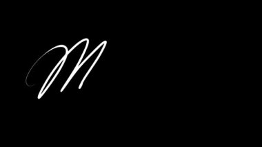 Montreal şehir ismi el yazısıyla yazılmış animasyon. Şeffaf arkaplan, alfa kanalı. Video materyali olarak kullanılabilir.