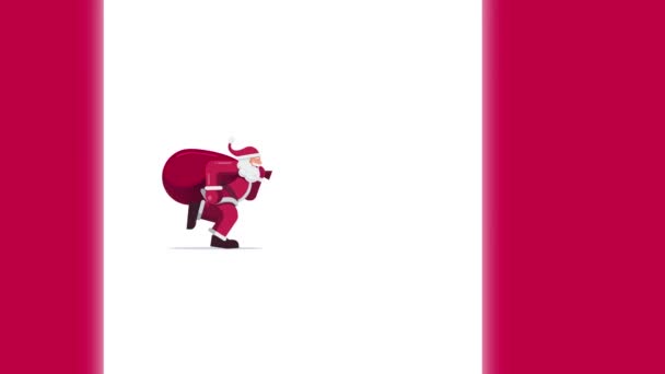 Santa Claus Dopisech Roku2023 Video Animace — Stock video