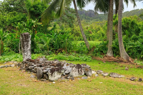 Antiguo Arai Tonga Marae Lugar Encuentro Las Islas Rarotonga Islas — Foto de Stock