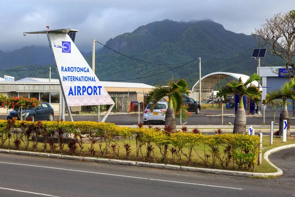 Aeropuerto Internacional Rarotonga Avarua Rarotonga Ciudad Más Grande Las Islas — Foto de Stock